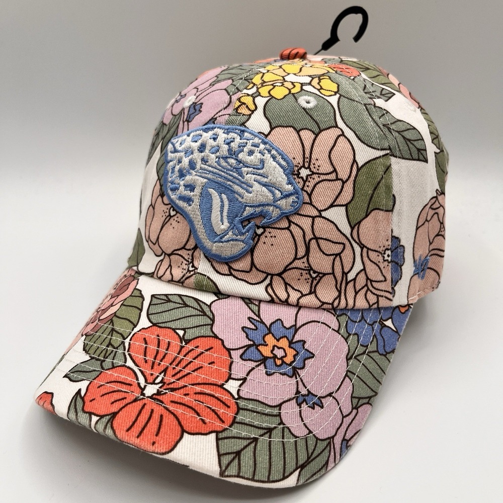 Jacksonville Jaguars 47 Brand Hat Womens Cap Strap Back Floral NFL Football NEW